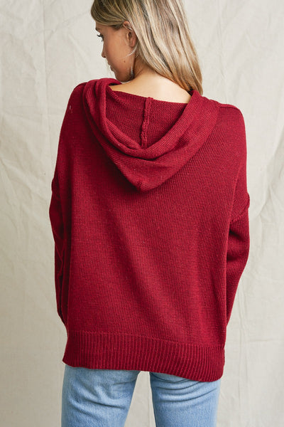 Galaxy Knit Sweater Red