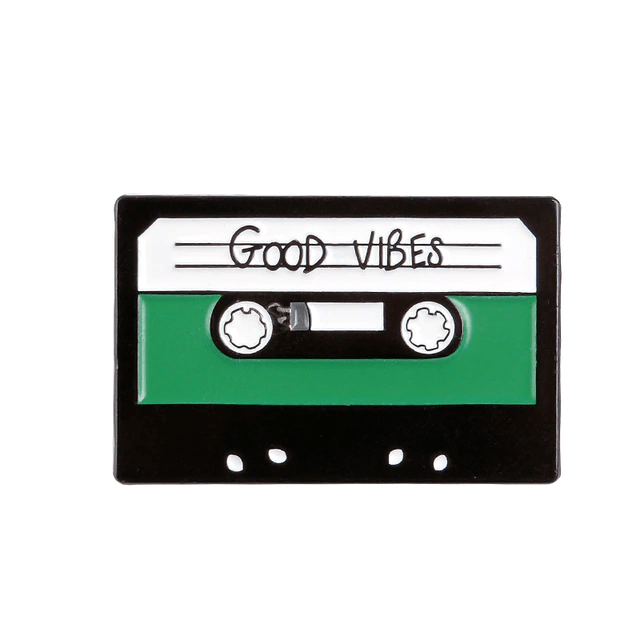 Good Vibes Cassette Pin