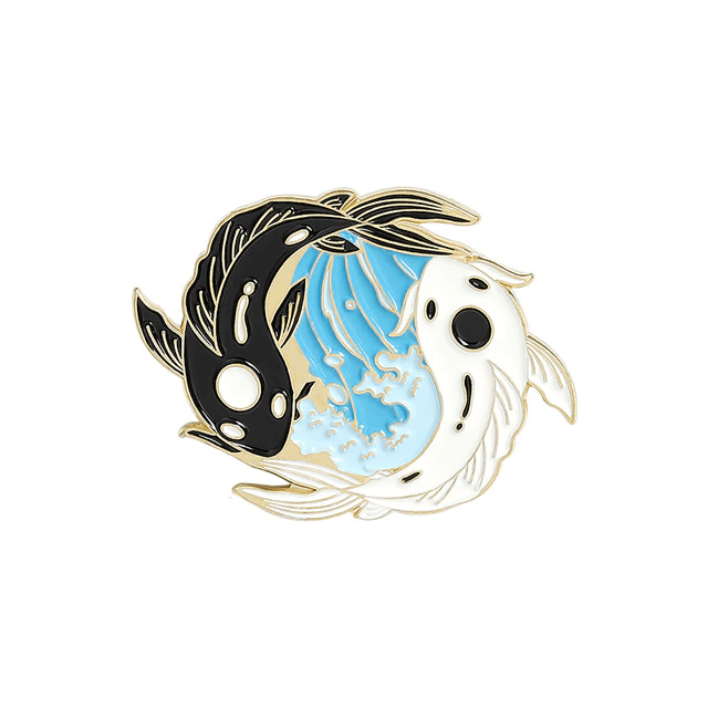 Koi Yin Yang Pin