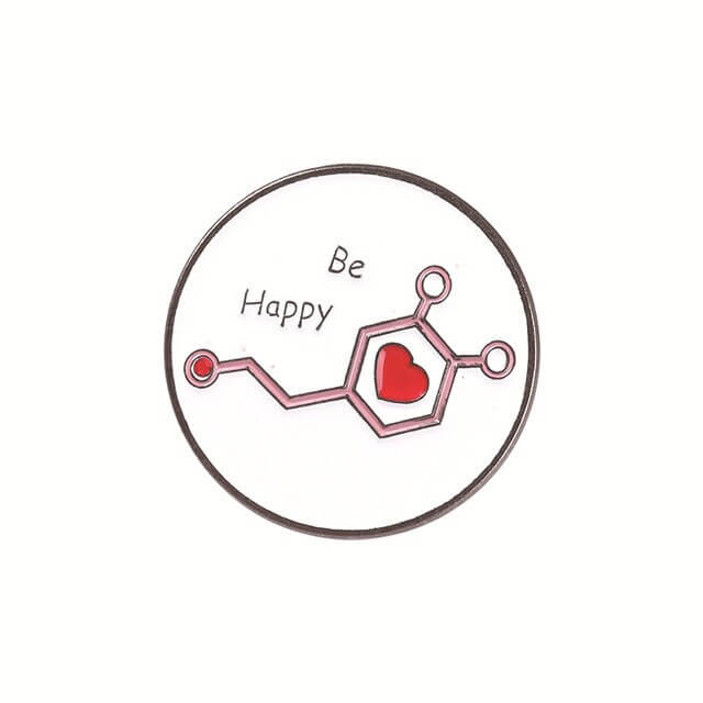 Molecule Be Happy Serotonin Pin